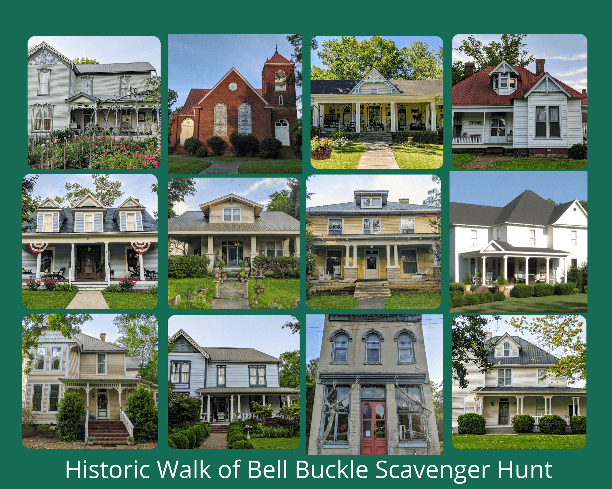 Bell Buckle Historic Walk Scavenger Hunt